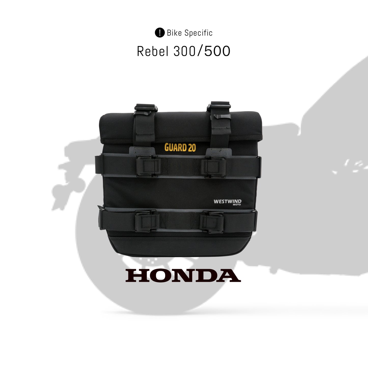 Guard 20P Soft Pannier (Quick Release) for Honda Rebel 300/500