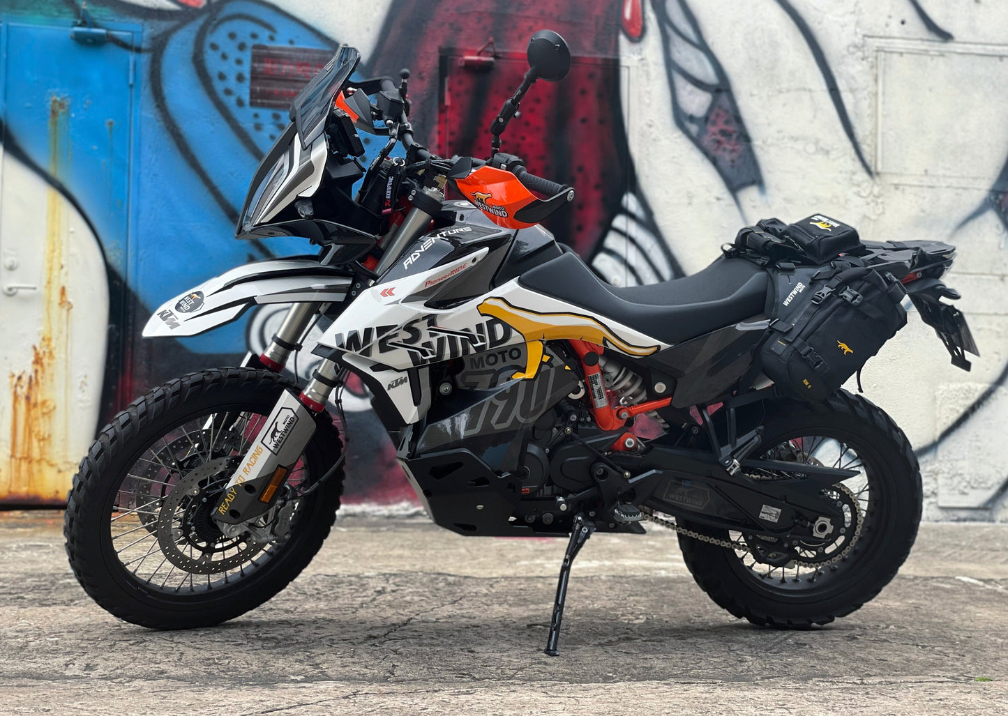 Adventure Motorcycle Hanging Panniers OFF-ROAD Kit on KTM 790 ADV- Ranger Wilds Series (RW6+ RW3)