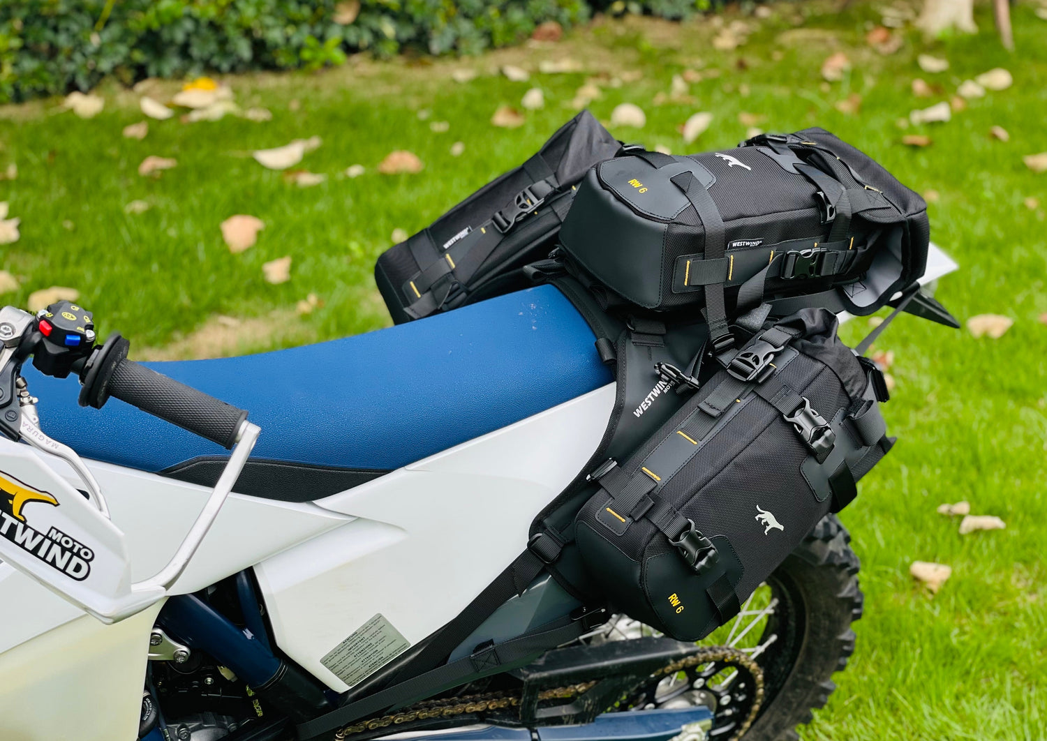 Adventure Motorcycle Hanging Panniers ADVENTURE Kit on Husqvarna - Ranger Wilds Series (RW12+ RW6)