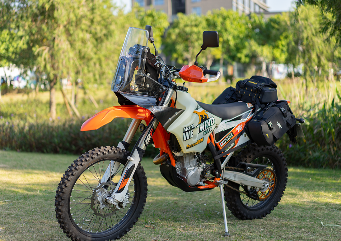 Adventure Motorcycle Hanging Panniers ADVENTURE Kit on KTM - Ranger Wilds Series (RW12+ RW6)